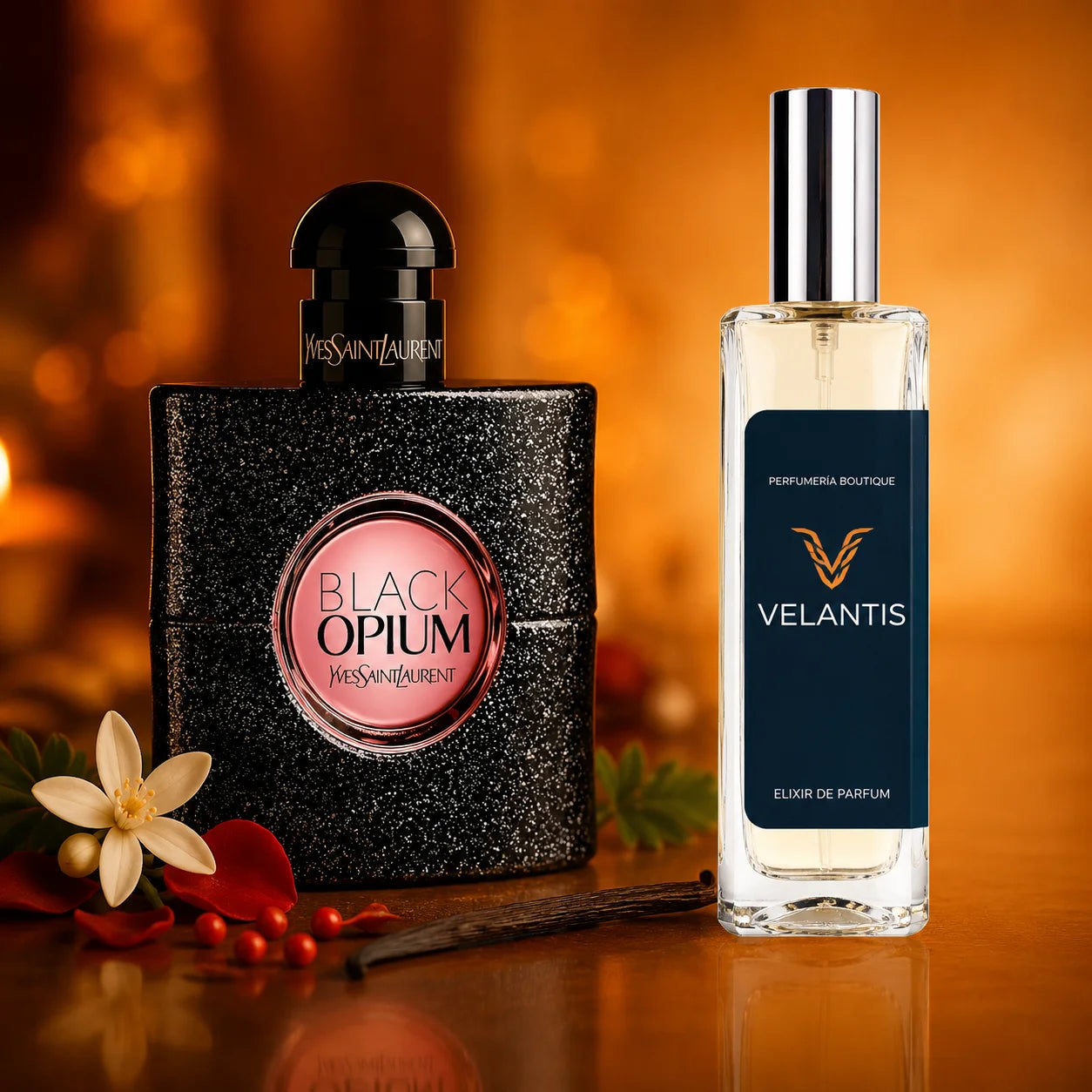 Inspirado en BLACK OPIUM Yves Saint Laurent