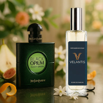 Inspirado en BLACK OPIUM ILLICIT GREEN Yves Saint Laurent
