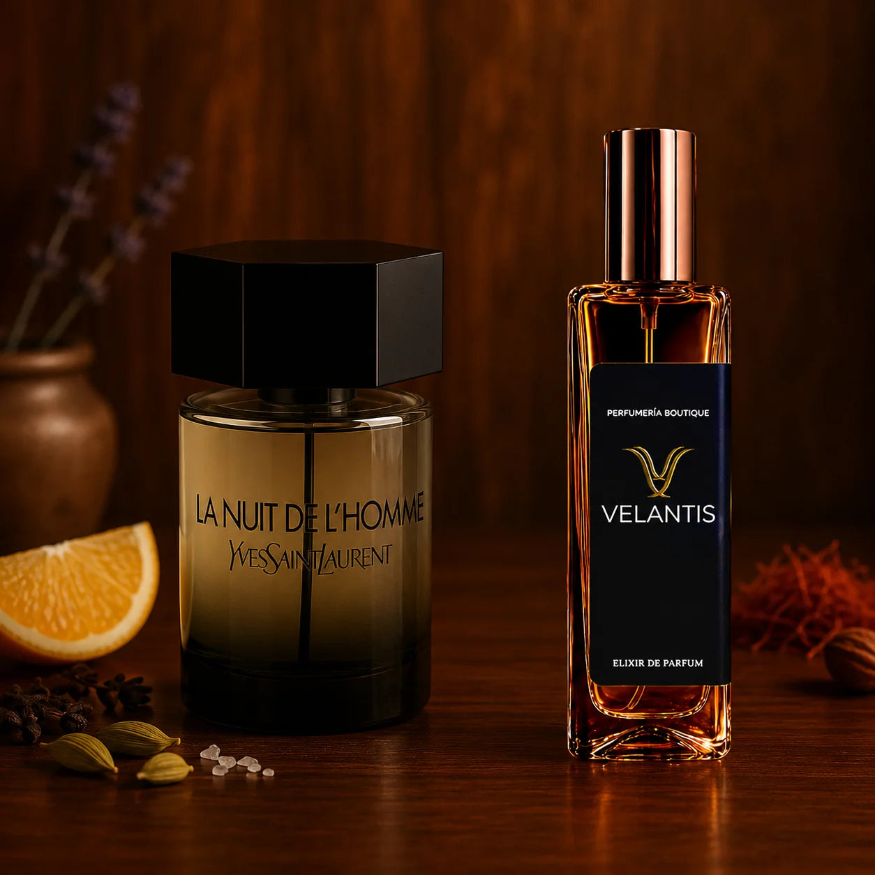 Inspirado en LA NUIT DE L'HOMME Yves Saint Laurent