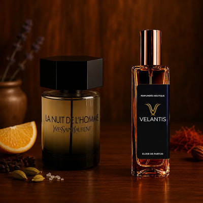 Inspirado en LA NUIT DE L'HOMME Yves Saint Laurent