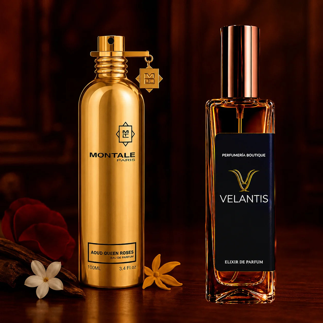 Inspirado en AOUD QUEEN ROSES  Montale