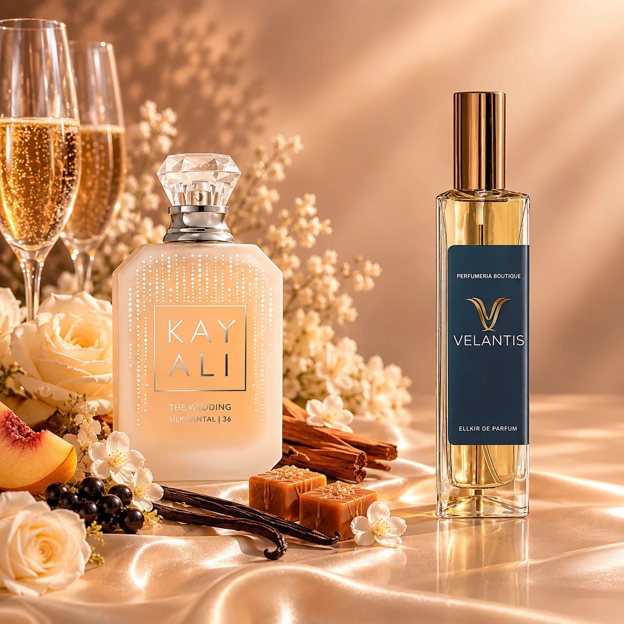 Inspirado en THE WEDDING SILK SANTAL Kayali Fragrances